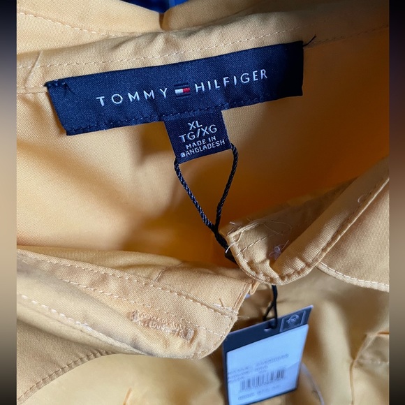 Tommy Hilfiger NWT Preppy Casual Button Down Men’s XL Shirt - Yellow MSRP $79.50 - Picture 4 of 6